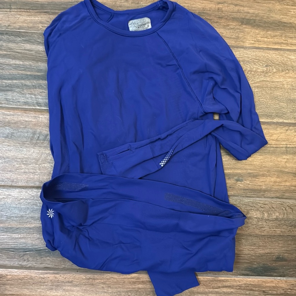 **Athleta Purple Blue Women's Athletic Long Sleeve Top**